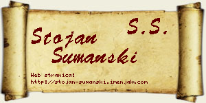 Stojan Šumanski vizit kartica